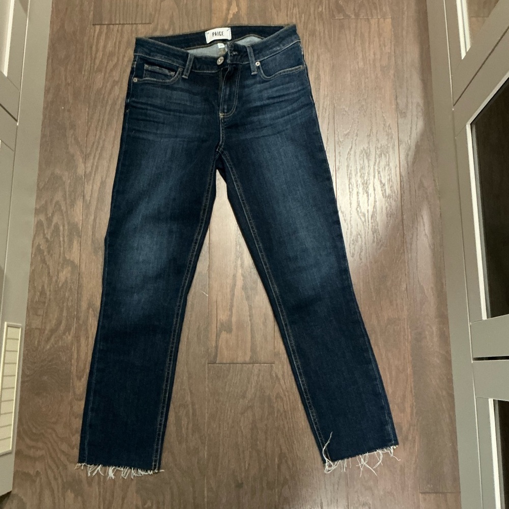 PAIGE Indigo Ankle Cropped Jeans Classic Style